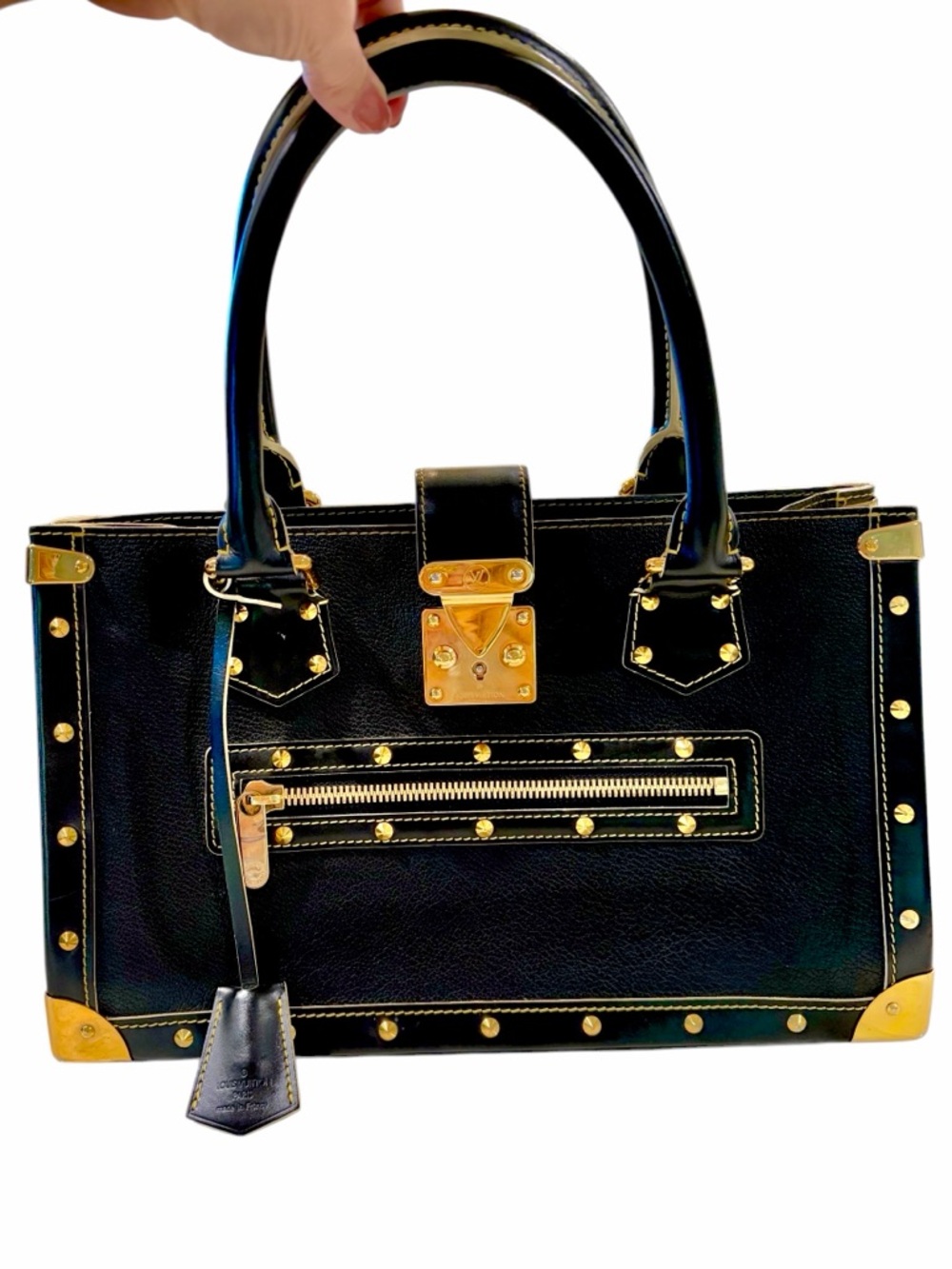 Louis Vuitton 'Le Fabuleux' Suhali Goat Leather Handbag Authentic